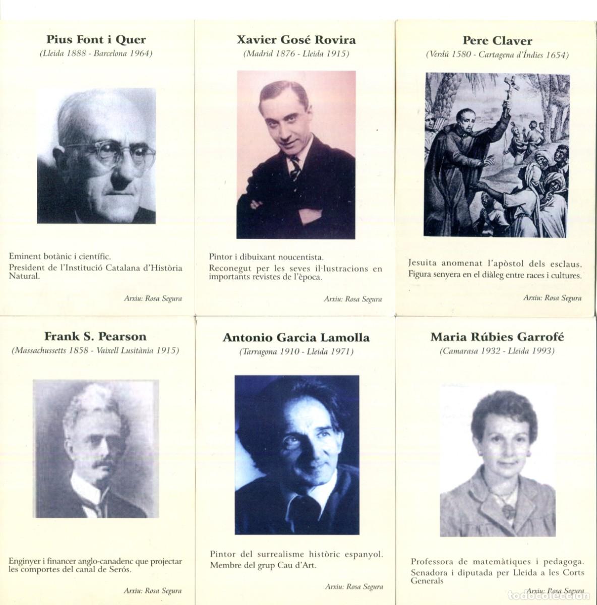Coleccionismo calendarios: SERIE COMPLETA DE 6 CALENDARIOS PERSONAJES FAMOSOS TURISME DE LLEIDA a&ntilde;o 2006
