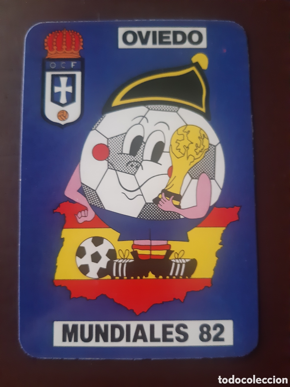 Coleccionismo calendarios: Calendario futbol mundial 82 Oviedo