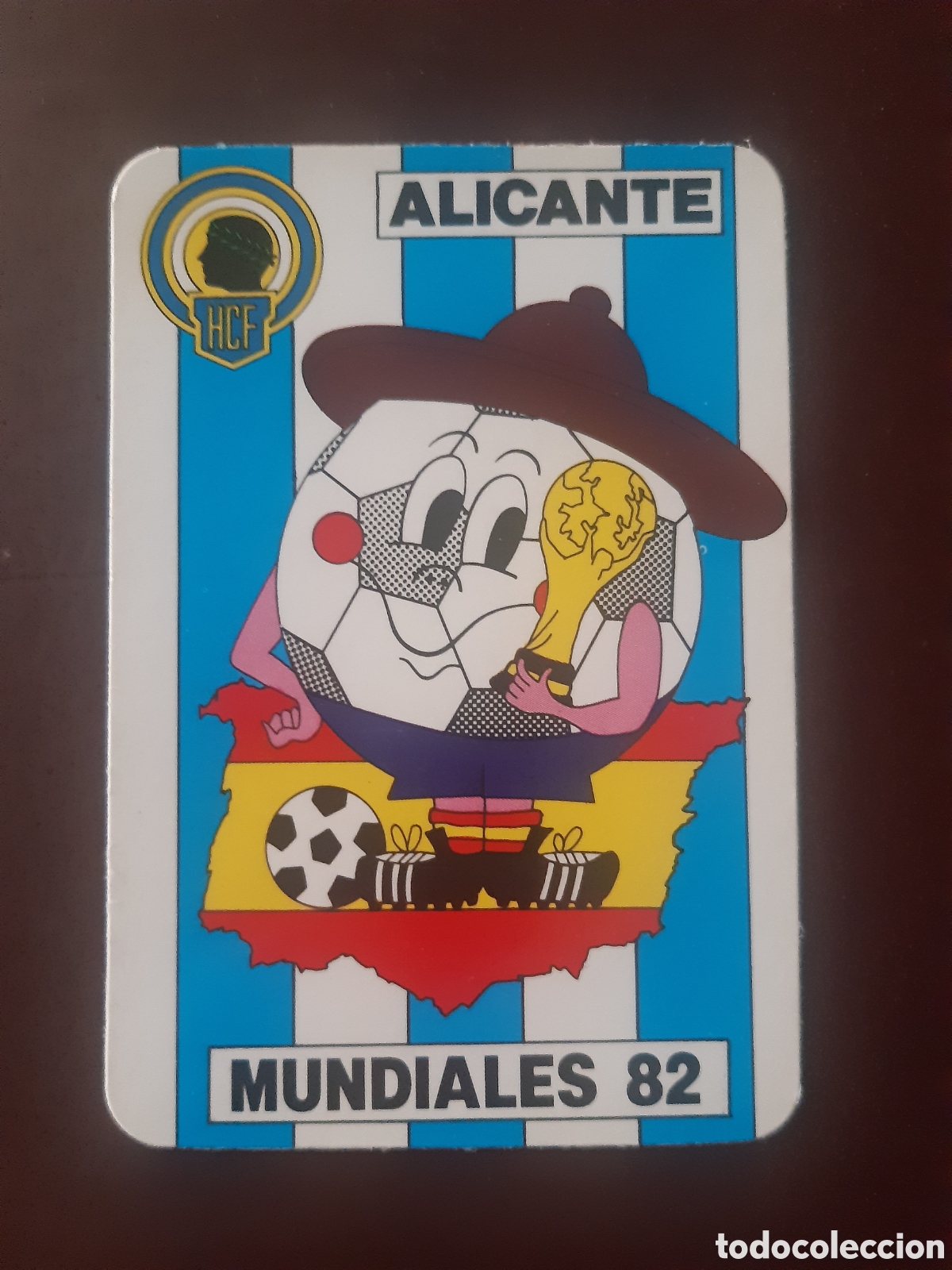 Coleccionismo calendarios: Calendario futbol mundial 82 Alicante
