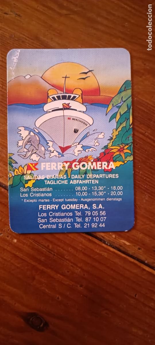 Coleccionismo calendarios: CALENDARIO FERRY GOMERA A&Ntilde;O 1989