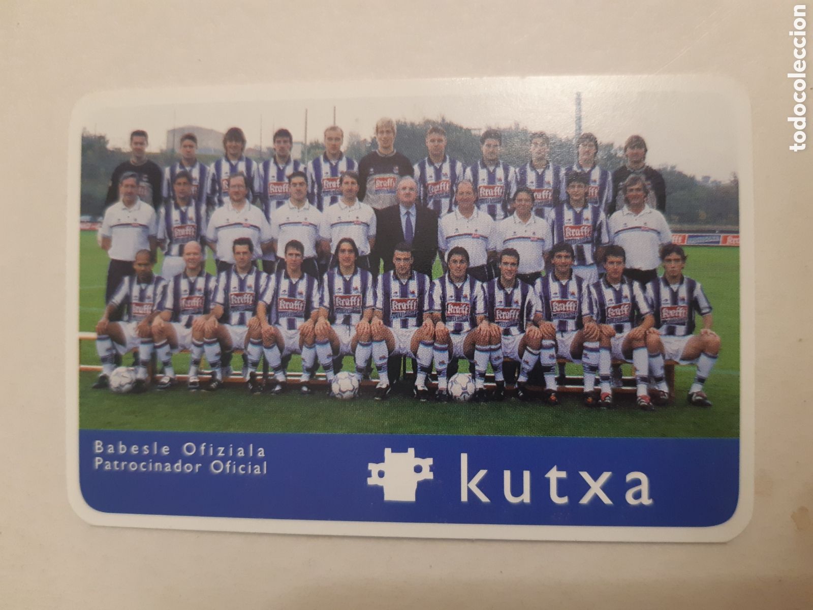 Coleccionismo calendarios: Calendario Kutxa RealSociedad 2001
