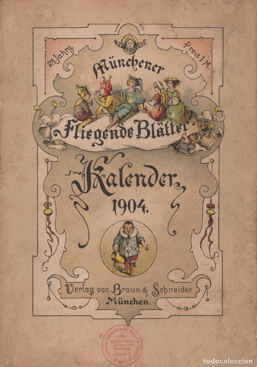 Coleccionismo calendarios: CALENDARIO 1904. KALENDER . Verlag Braun & Scneider. M&uuml;nchen. Ilustrado 112 p&aacute;ginas
