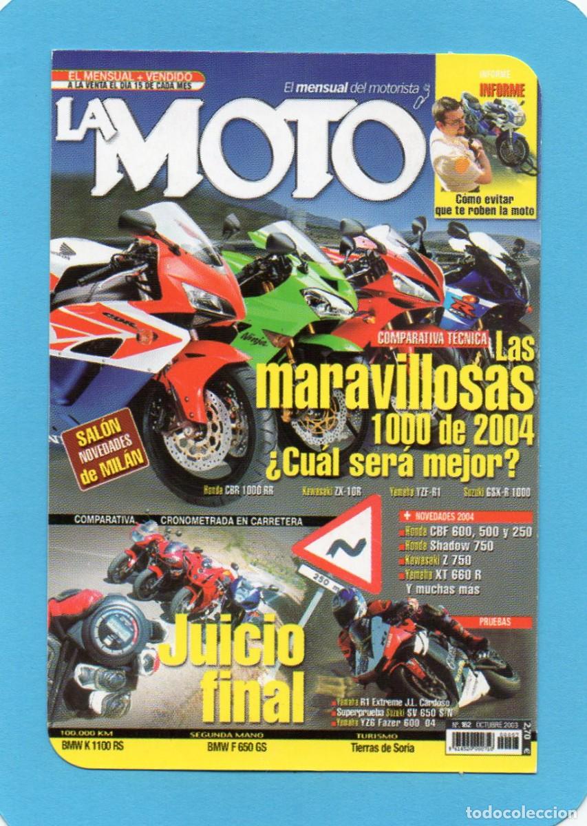 Coleccionismo calendarios: Calendario de Publicidad 2004 - REVISTA LA MOTO