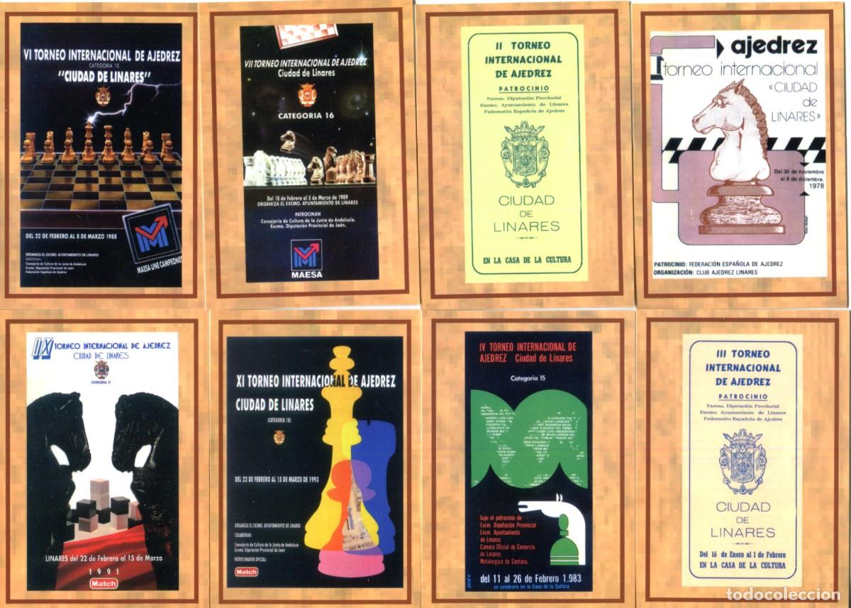 Coleccionismo calendarios: 26 CALENDARIOS DE AJEDREZ, A&Ntilde;O 2009, TORNEOS CIUDAD DE LINARES, EDICION LIMITADA, JUEGOS