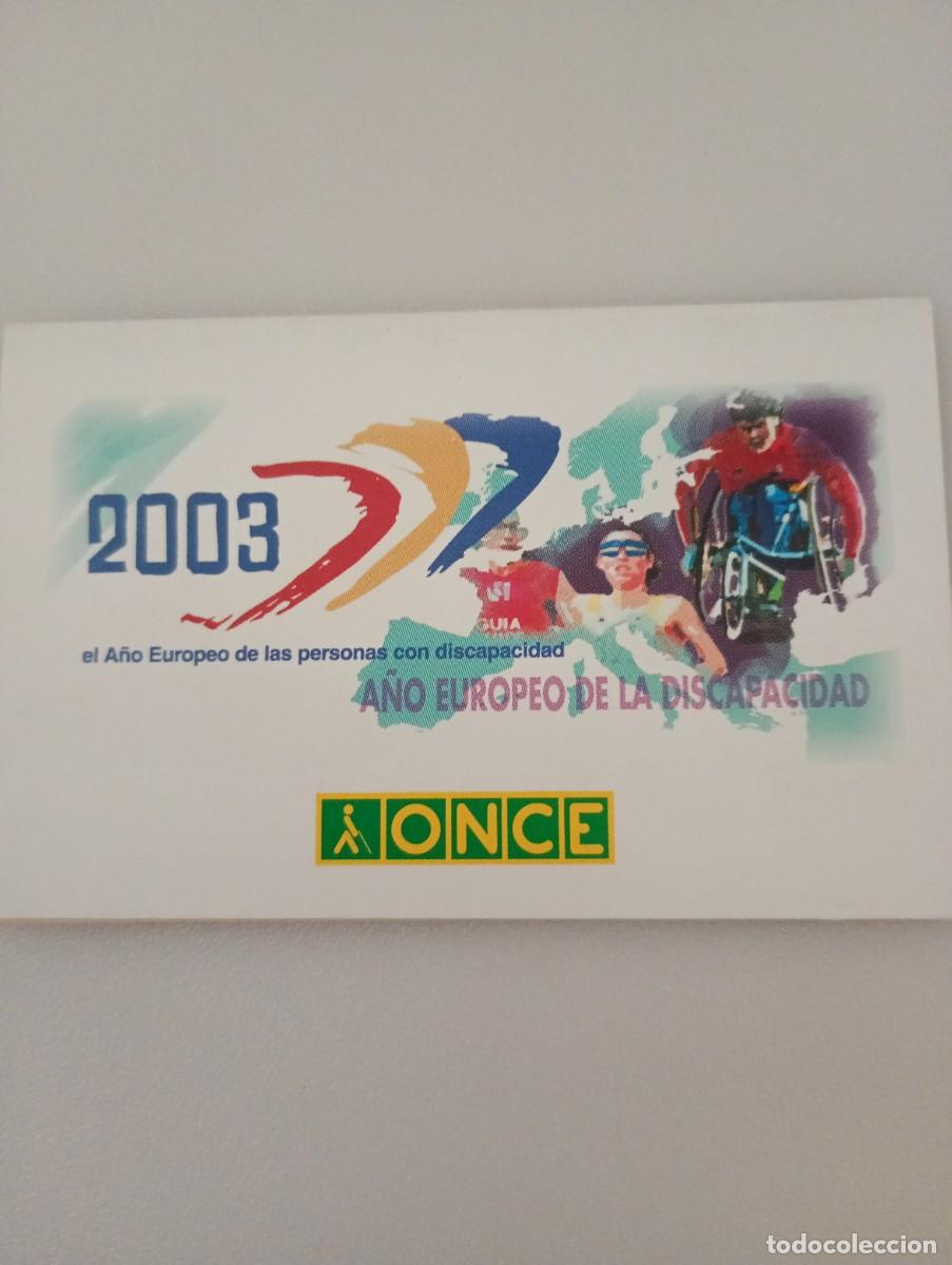 Coleccionismo calendarios: Calendario 2003 Publicidad ONCE