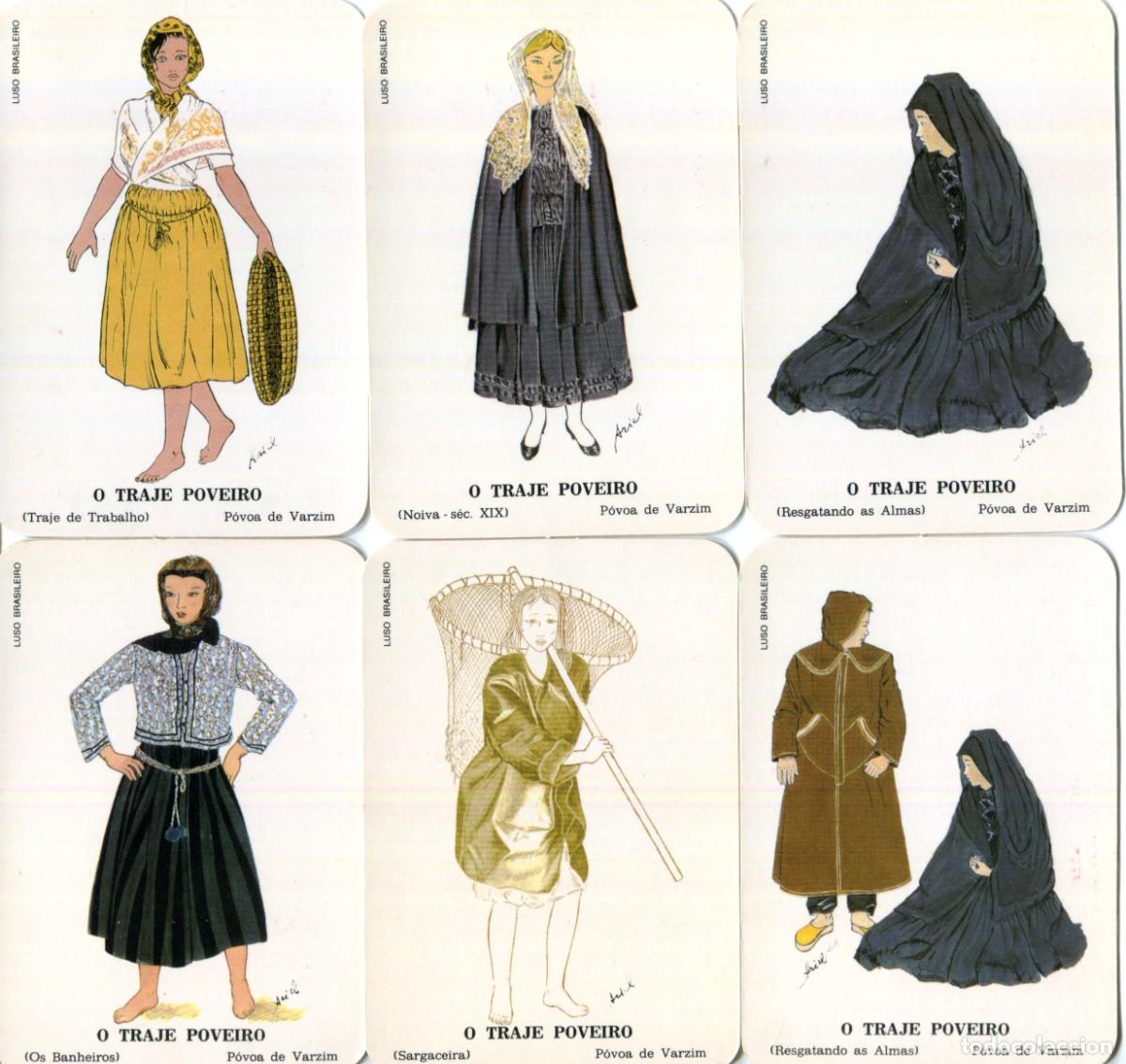 Colecionismo Calend&aacute;rios: COLECCION DE 12 CALENDARIOS TRAJES TIPICOS DE PORTUGAL A&Ntilde;O 1986