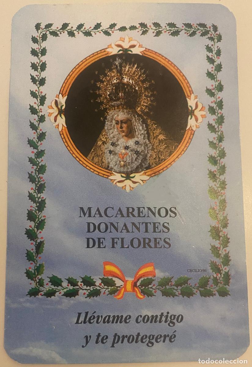 Coleccionismo calendarios: Calendario de bolsillo. A&ntilde;o 2009. Virgen de la Macarena, Macarenos Donates de Flores, Sevilla.