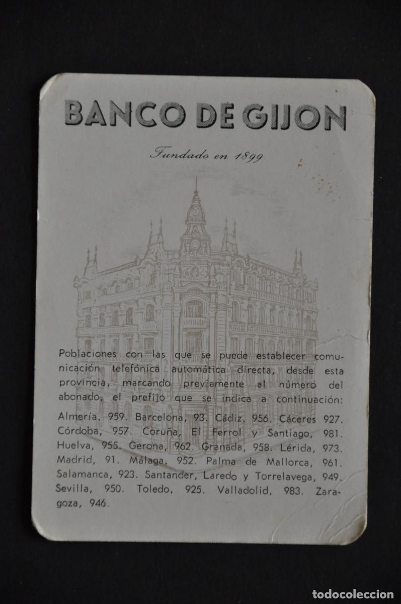Coleccionismo calendarios: CALENDARIO BANCO DE GIJ&Oacute;N 1972