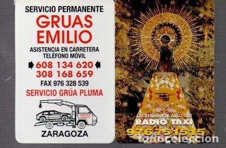 Coleccionismo calendarios: CALENDARIO DEL A&Ntilde;O 2002 DE COPERATIVA DE AUTO TAXI PUBLICIDAD GRUAS ZARAGOZA