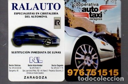 Coleccionismo calendarios: CALENDARIO DEL A&Ntilde;O 2002 DE COPERATIVA DE AUTO TAXI PUBLICIDAD RALAUTO S ZARAGOZA
