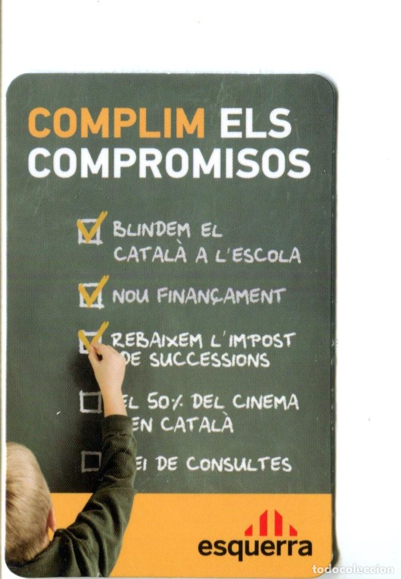Coleccionismo calendarios: Calendario politico esquerra republicana -puigcercos 2010