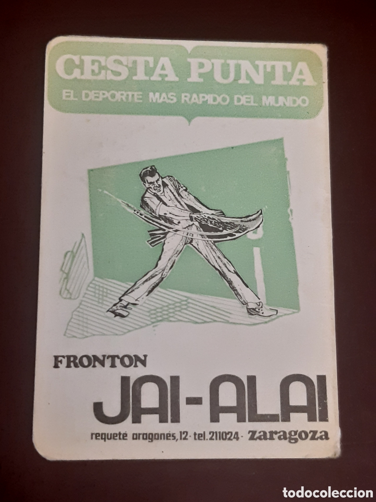 Coleccionismo calendarios: Calendario front&oacute;n Jai &Aacute;lava pelota 1970