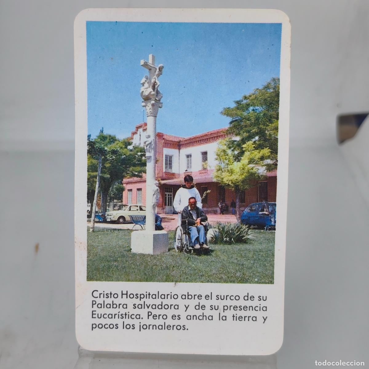Coleccionismo calendarios: Calendario 1977 Cristo Hospitalario abre el surco de su Palabra salvadora y de su presencia Eucar&iacute;st