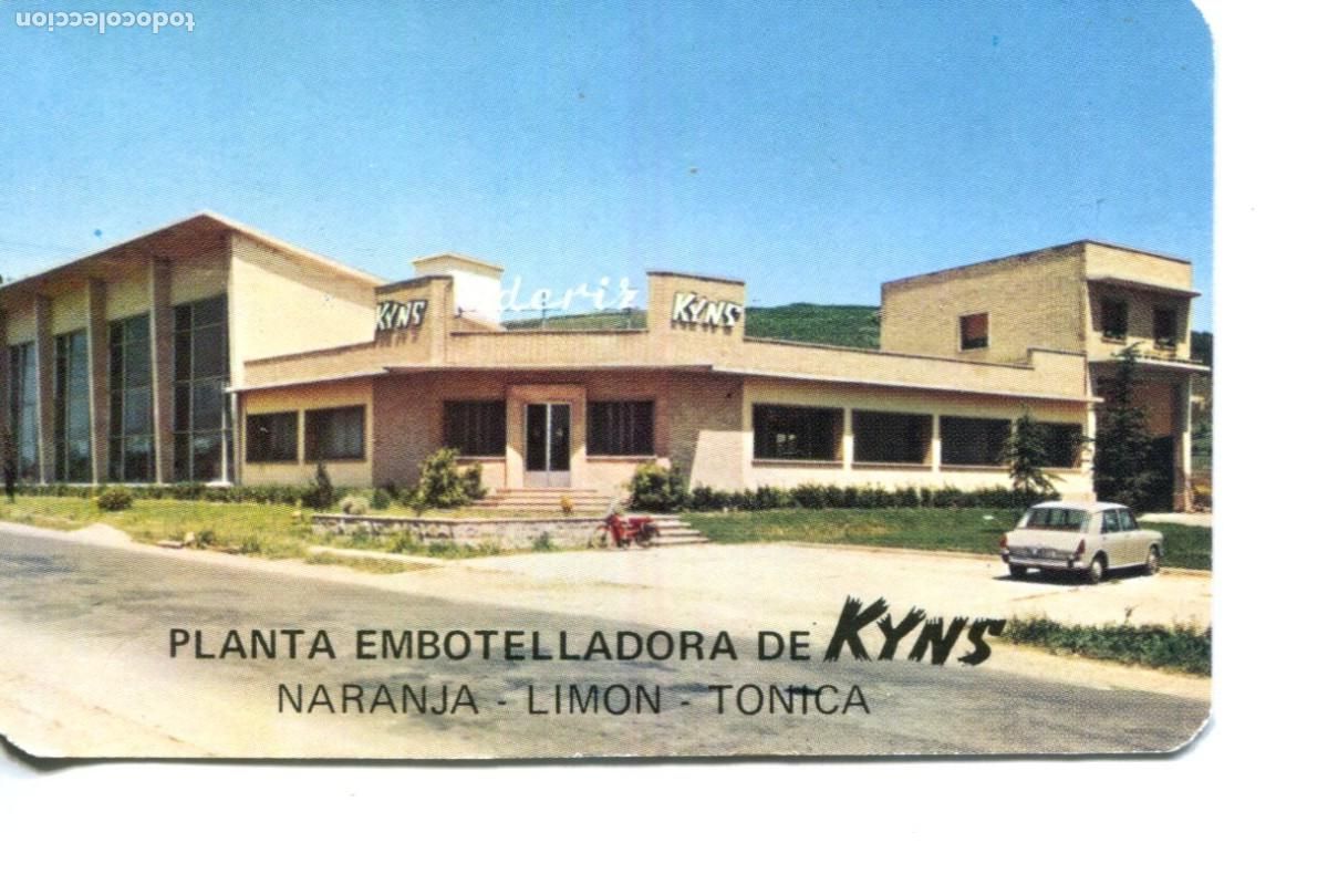 Coleccionismo calendarios: Planta embotelladora de Kyns. Naranja, Lim&oacute;n, t&oacute;nica. 1970. No Fournier. Bebidas