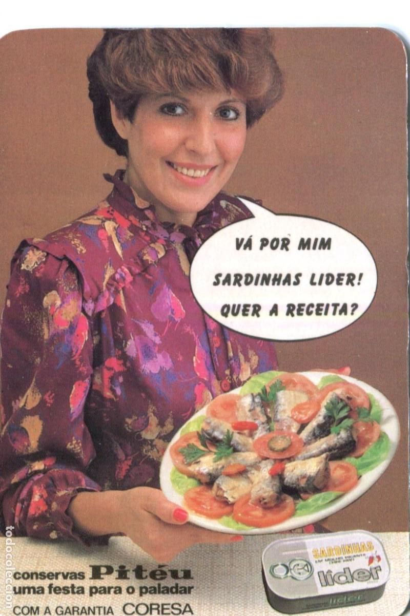 Coleccionismo calendarios: CALENDARIO PORTUGUES CONSERVAS PITEU CON GARANTIA CORESA A&Ntilde;O 1985