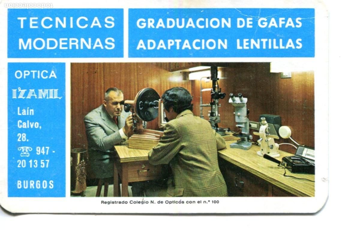 Coleccionismo calendarios: Calendario de bolsillo - &Oacute;ptica Izamil - Lat&iacute;n Calvo, 28 - Burgos - 1982