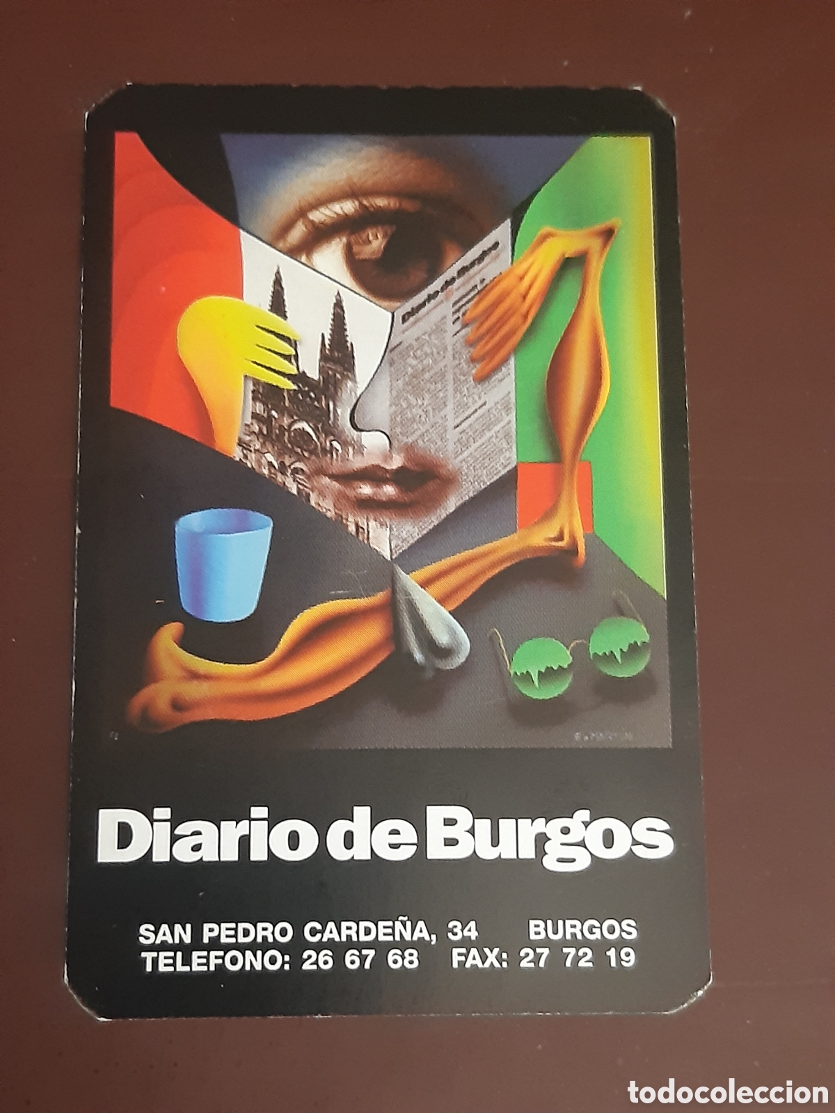 Coleccionismo calendarios: Calendario Diario de Burgos 1996