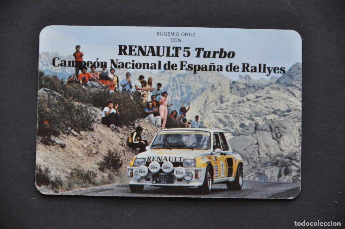 Coleccionismo calendarios: CALENDARIO FOURNIER DEL RENAULT 5 TURBO - 1984
