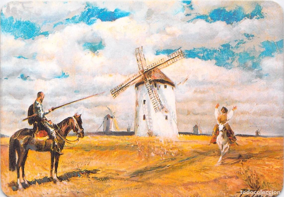 Coleccionismo calendarios: Calendario publicitaria de Centeco con ilustraci&oacute;n de Don Quijote