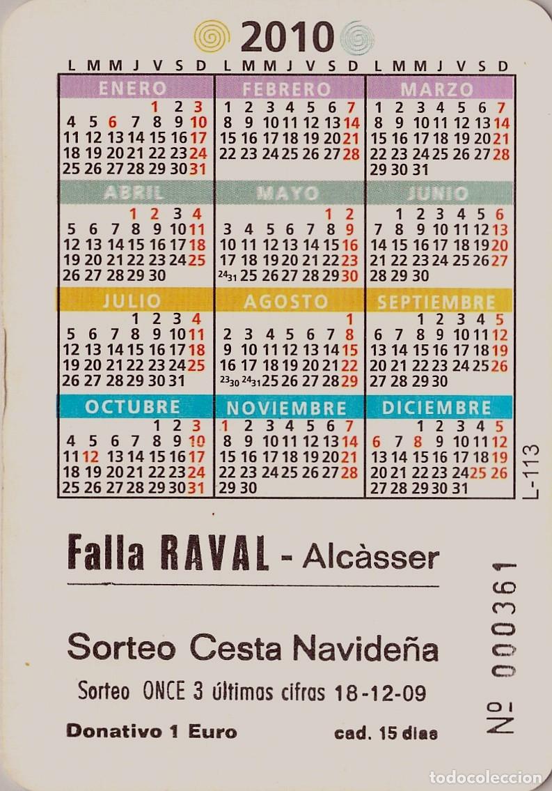 Coleccionismo calendarios: Calendario 2010 Falla Raval Alcasser Loro - Foto 2