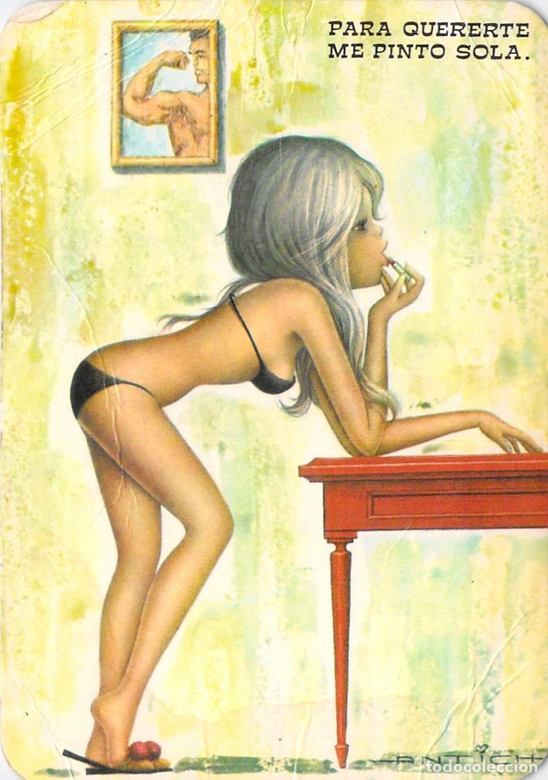 Coleccionismo calendarios: Calendario 1975 El Merendero Roa Burgos Ilustraci&oacute;n Pin-up