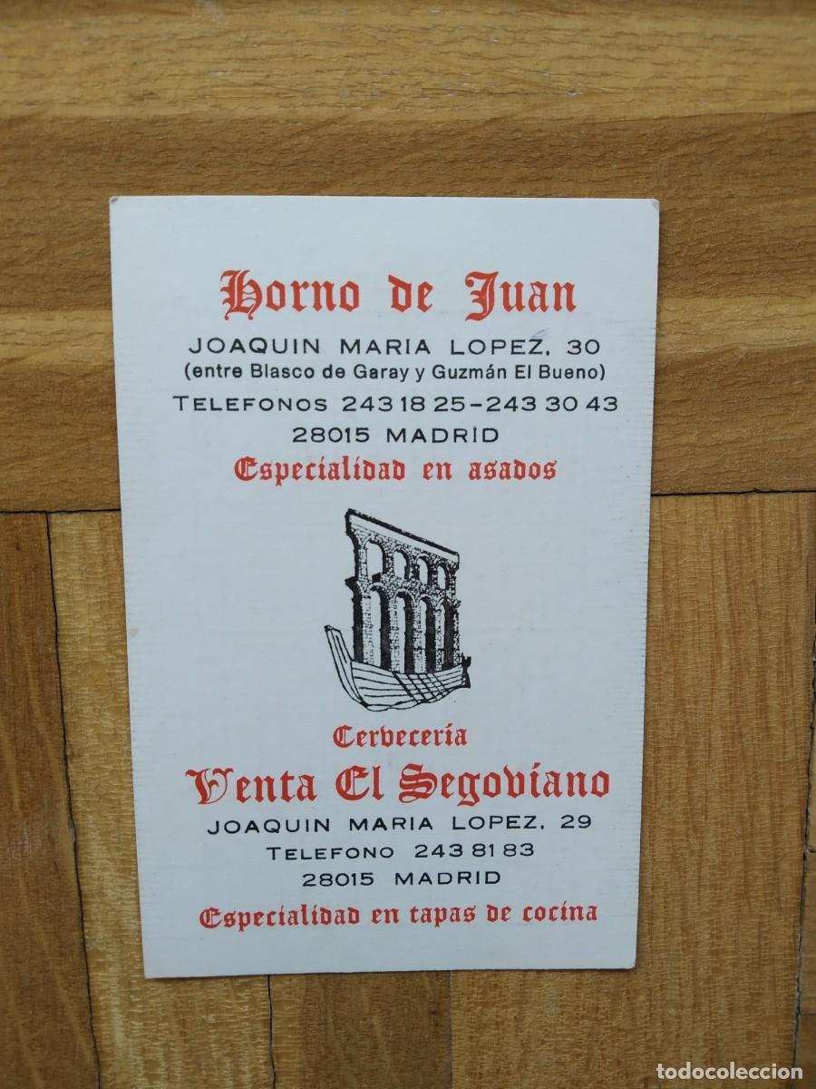 Coleccionismo calendarios: CALENDARIO PUBLICITARIO HORNO DE JUAN ESPECIALIDAD EN ASADOS VENTA EL SEGOVIANO A&Ntilde;O 1986 VER FOTOS