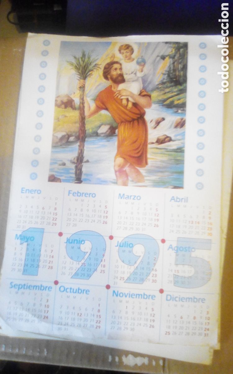 Coleccionismo calendarios: Calendario San Crist&oacute;bal 1995. Donativo 300 pesetas. Mide 24 x 35 cm.