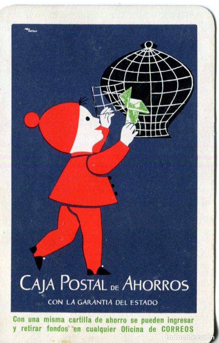 Coleccionismo calendarios: CALENDARIO FOURNIER CAJA POSTAL AHORRO A&Ntilde;O 1961