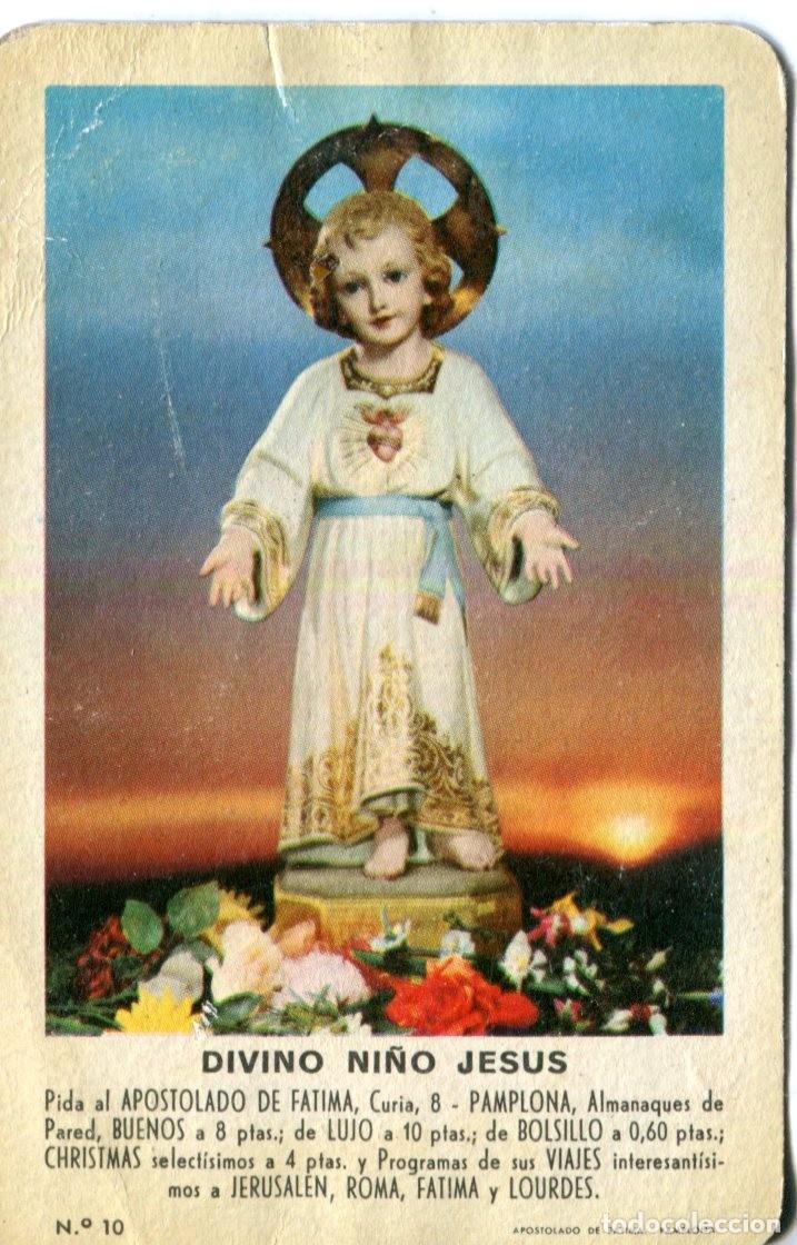 Coleccionismo calendarios: CALENDARIO DE BOLSILLO FOURNIER - 1963 DIVINO NI&Ntilde;O JESUS