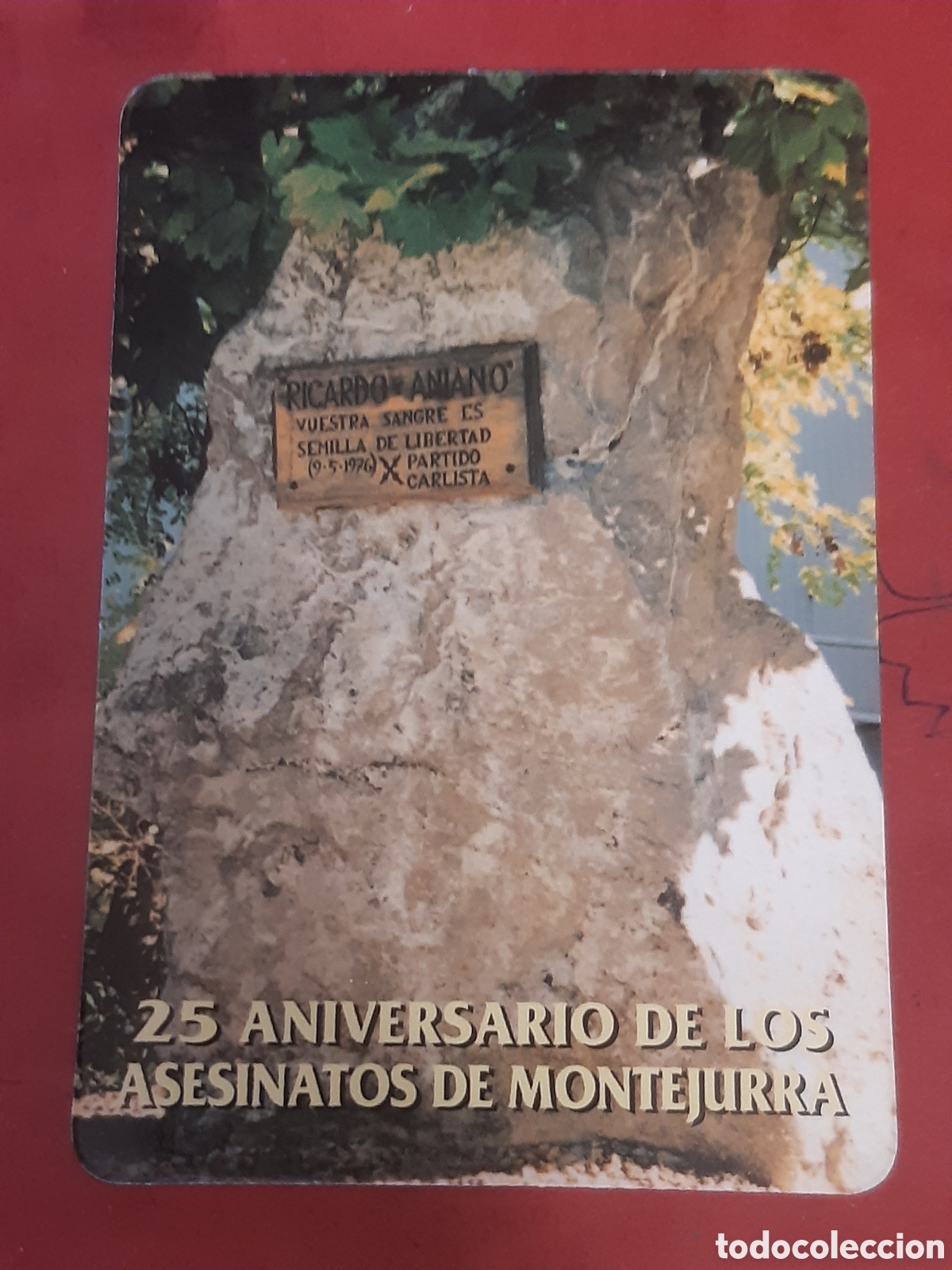 Coleccionismo calendarios: Calendario partido Carlista 2001