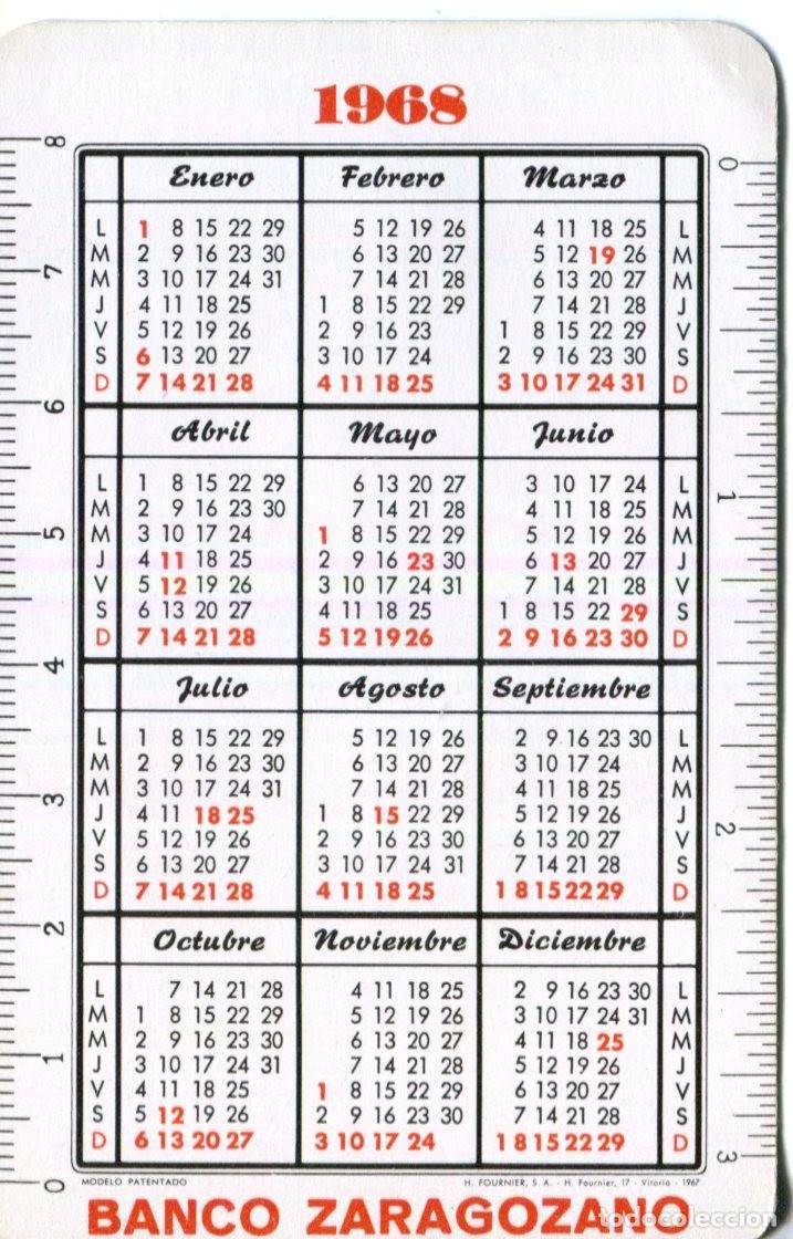 Coleccionismo calendarios: CALENDARIO FOURNIER- BANCO ZARAGOZANO- DEL 1968-69 VER FOTOS