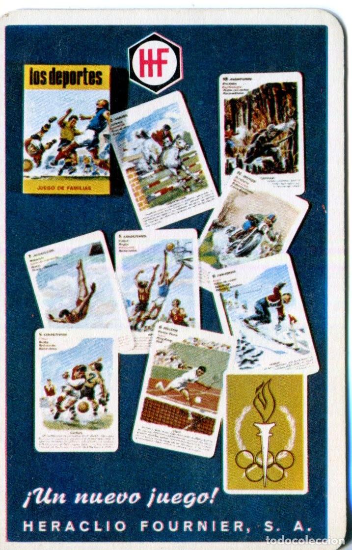 Coleccionismo calendarios: Calendario Bolsillo - A&Ntilde;O 1968 - NAIPES LOS DEPORTES CARTAS - FOURNIER