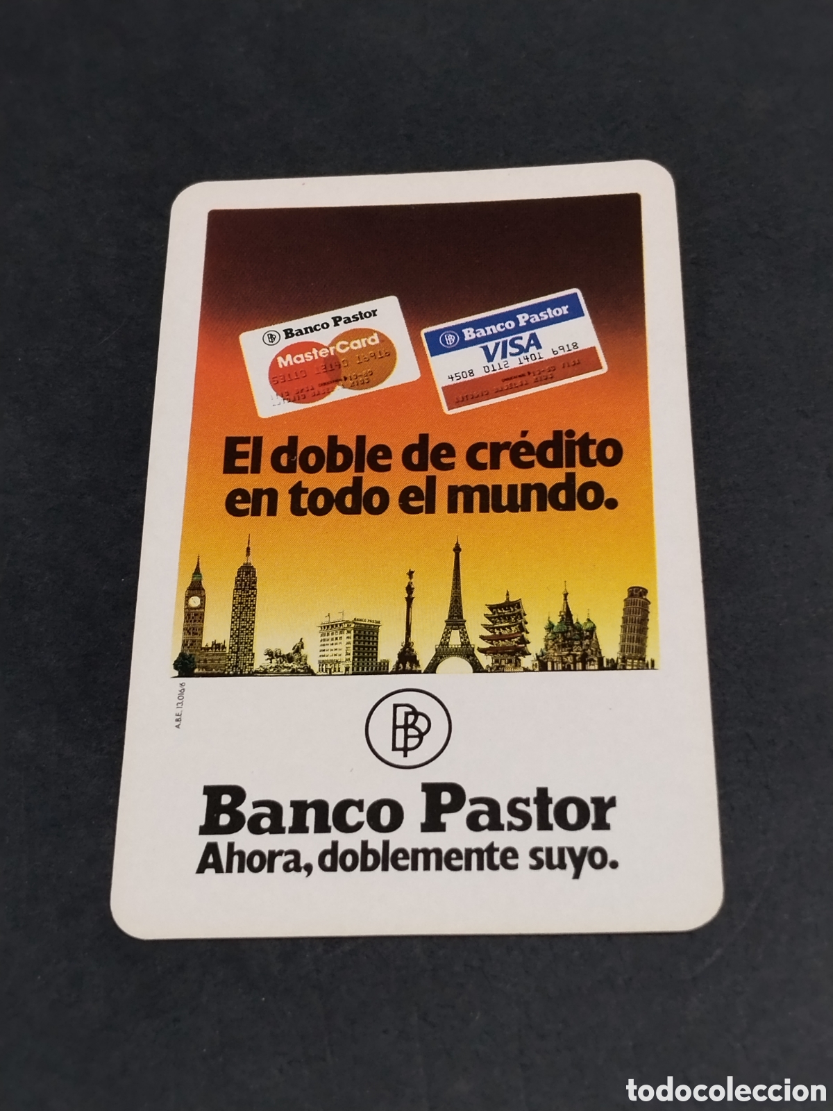 Coleccionismo calendarios: Calendario Fournier Banco Pastor 1984