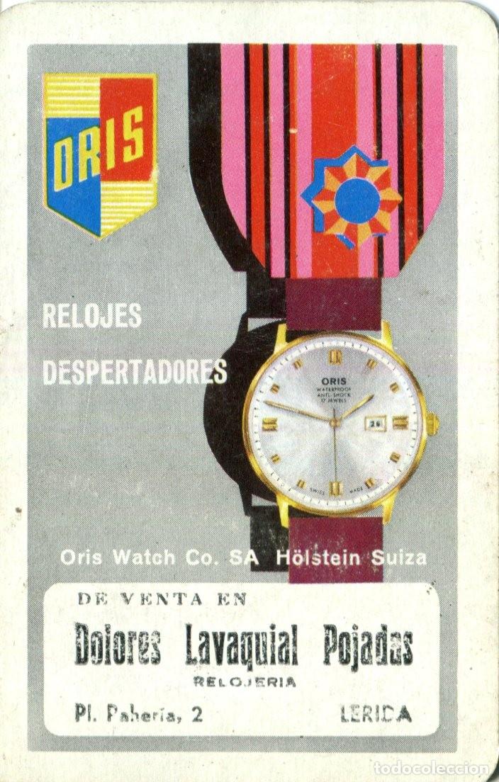 Coleccionismo calendarios: CALENDARIO FOURNIER. RELOJ ORIS. RELOJER&Iacute;A DOLORES LAVAQUIAL DE LERIDA 1968