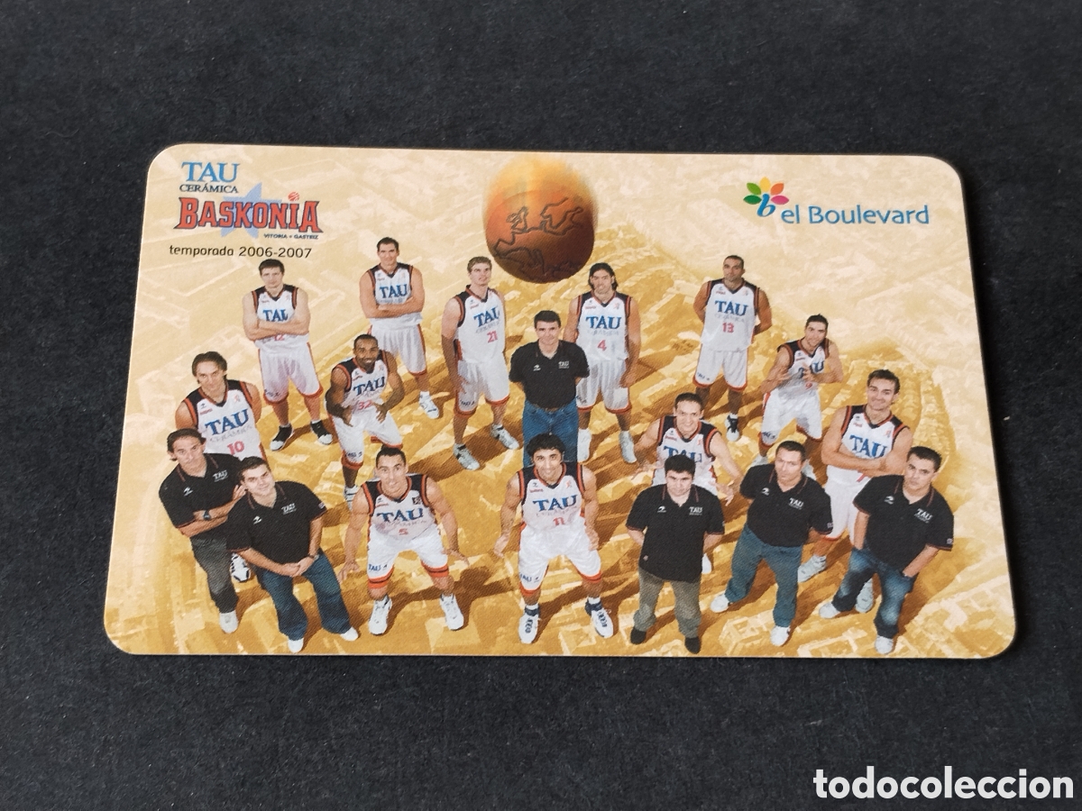 Coleccionismo calendarios: Calendario Fournier Baskonia baloncesto 2007
