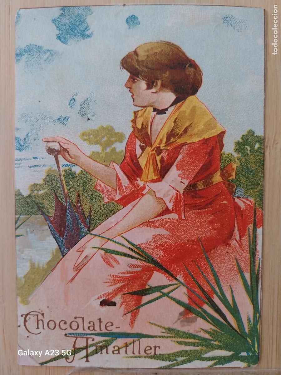 Coleccionismo calendarios: CHOCOLATE AMATLLER CALENDARIO 1892 11X7.5CMS ORIGINAL