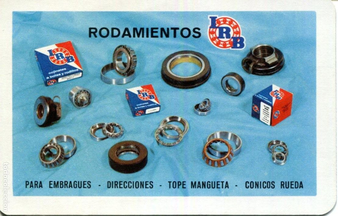 Collezionismo Calendari: CALENDARIO FOURNIER - 1971 - RODAMIENTOS IRB