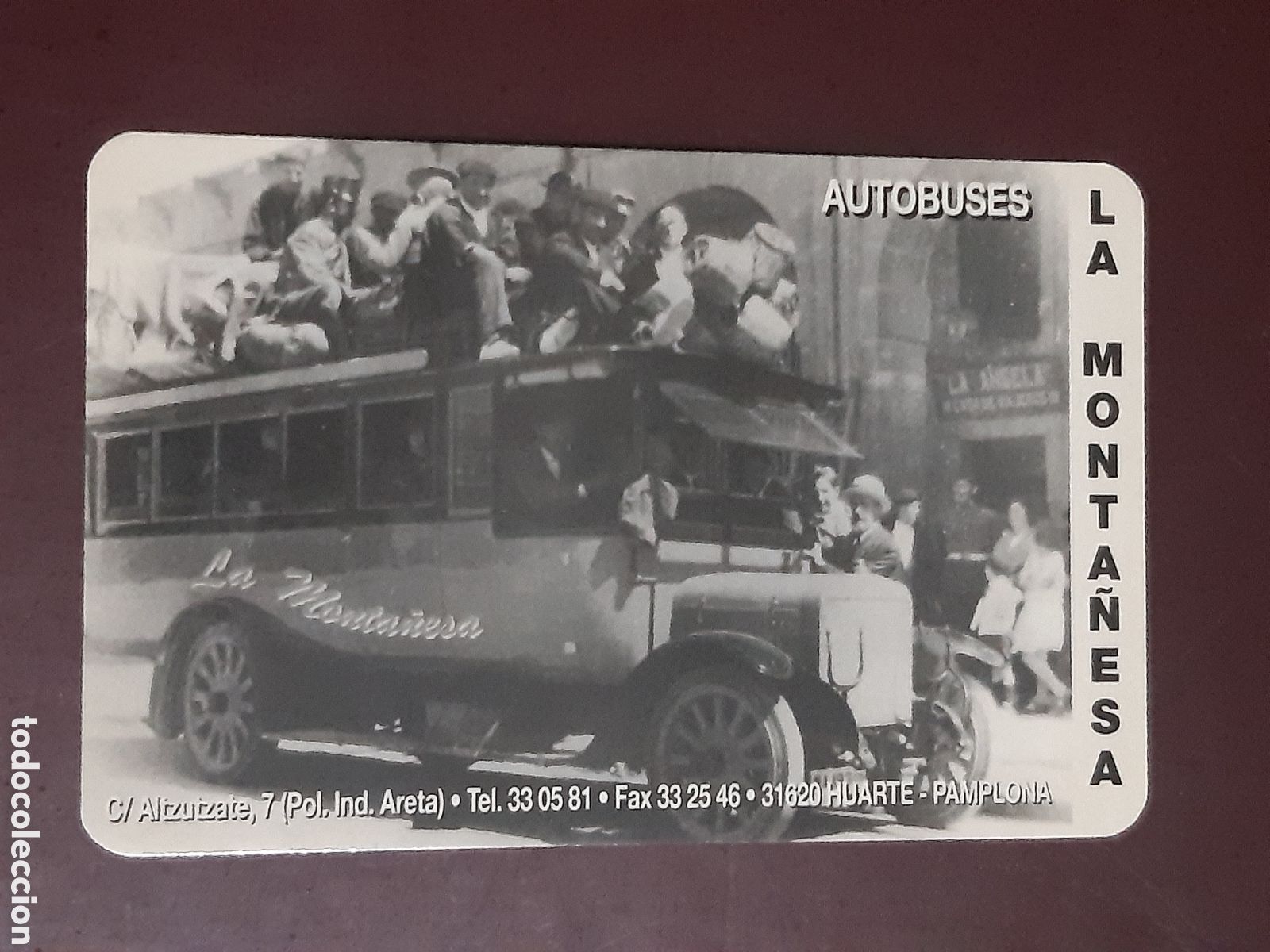 Coleccionismo calendarios: Calendario Autobuses La Monta&ntilde;esa 1998