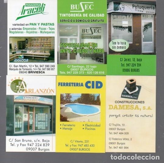 Coleccionismo calendarios: SEIS CALENDARIOS DE LA PROVINCIA DE BURGOS DEL A&Ntilde;O 2003