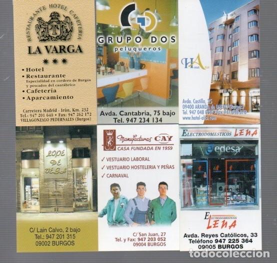 Coleccionismo calendarios: SEIS CALENDARIOS DE LA PROVINCIA DE BURGOS DEL A&Ntilde;O 2003