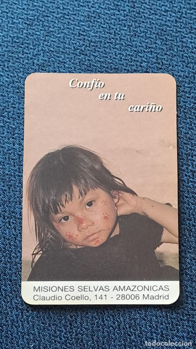 Coleccionismo calendarios: ANTIGUO CALENDARIO DE BOLSILLO RELIGIOSO SELVAS AMAZONICAS A&Ntilde;O 1994
