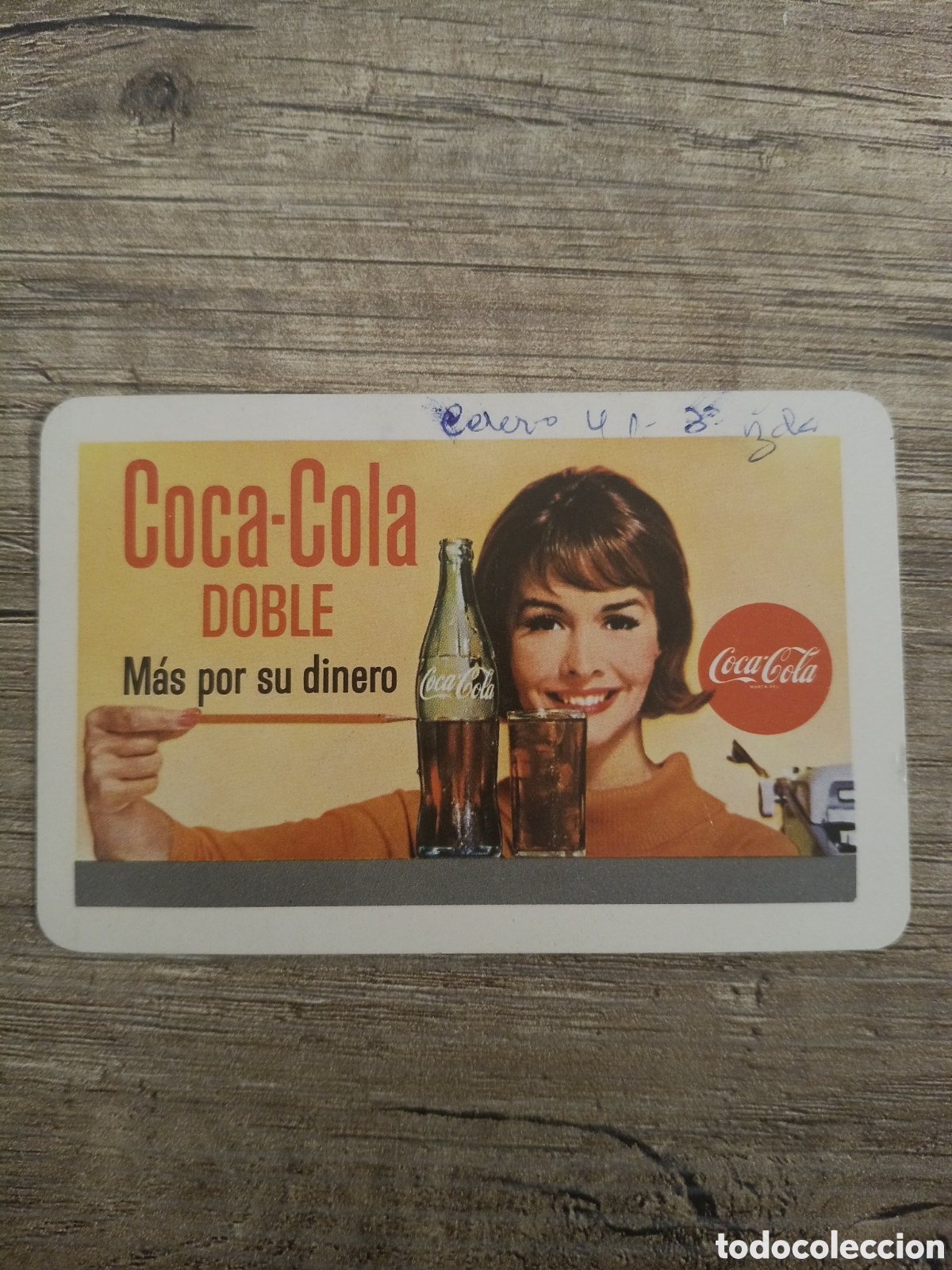 Coleccionismo calendarios: CALENDARIO FOURNIER A&Ntilde;O 1965 COCA-COLA DOBLE MAS POR SU DINERO