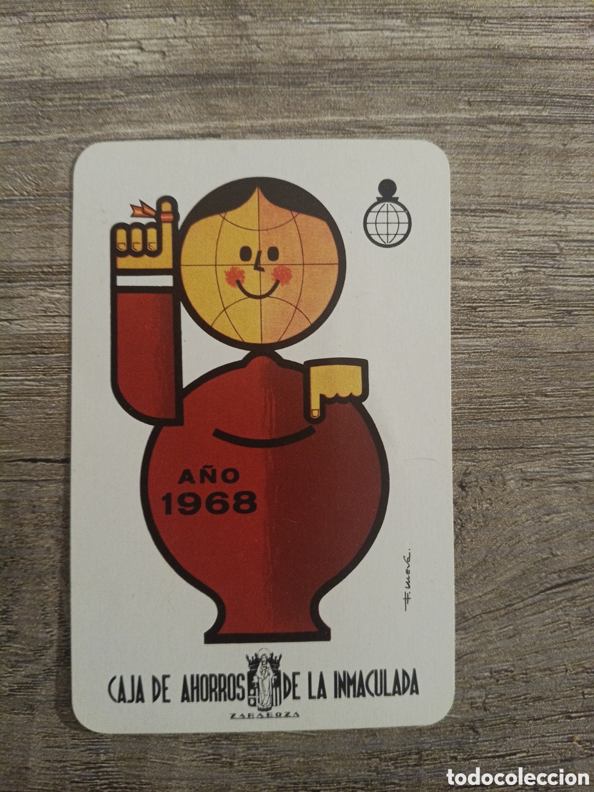 Coleccionismo calendarios: CALENDARIO FOURNIER A&Ntilde;O 1968 CAJA DE AHORROS DE LA INMACULADA ZARAGOZA