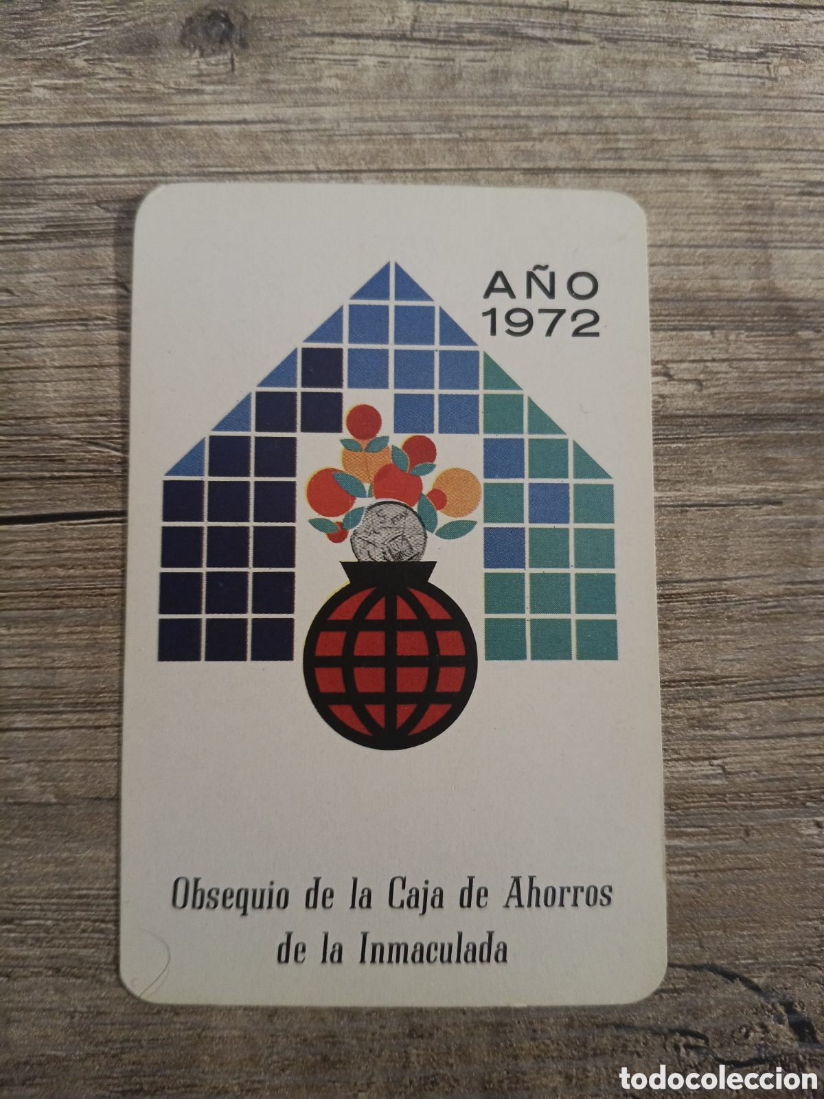 Coleccionismo calendarios: CALENDARIO FOURNIER A&Ntilde;O 1972 OBSEQUIO DE LA CAJA DE AHORROS DE LA INMACULADA