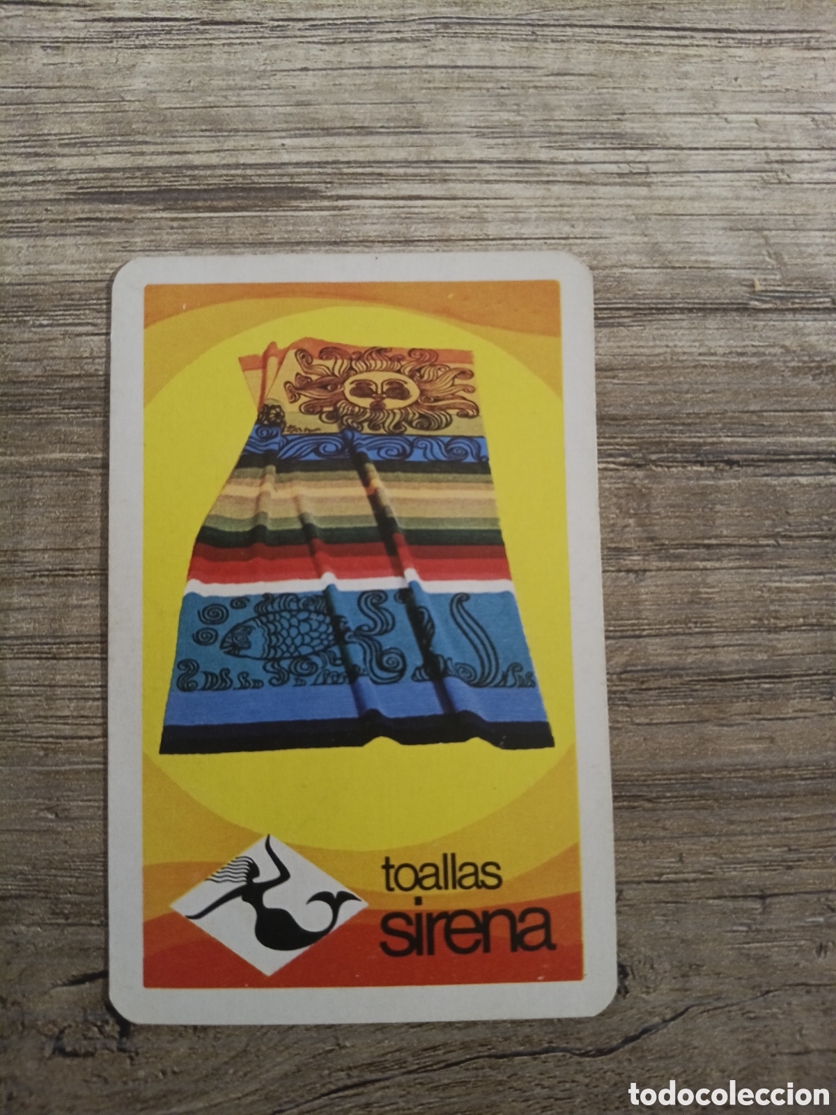 Coleccionismo calendarios: CALENDARIO FOURNIER A&Ntilde;O 1971 TOALLAS SIRENA