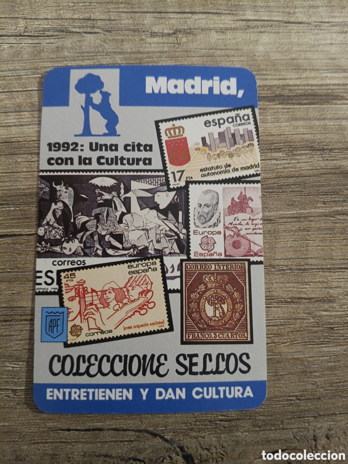 Coleccionismo calendarios: CALENDARIO FOURNIER A&Ntilde;O 1990 MADRID COLECCIONE SELLOS