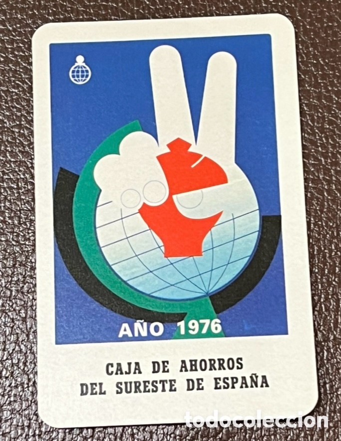Coleccionismo calendarios: Calendario de bolsillo. Caja de Ahorros del Sureste de Espa&ntilde;a. Fournier. 1976.