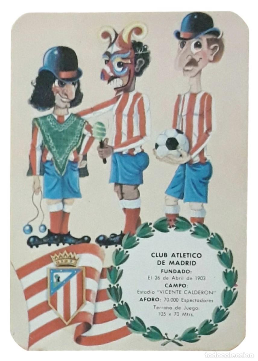 Coleccionismo calendarios: CALENDARIO 1978 ATL&Eacute;TICO DE MADRID - PUBLICIDAD TALLERES SANTI (MADRID).