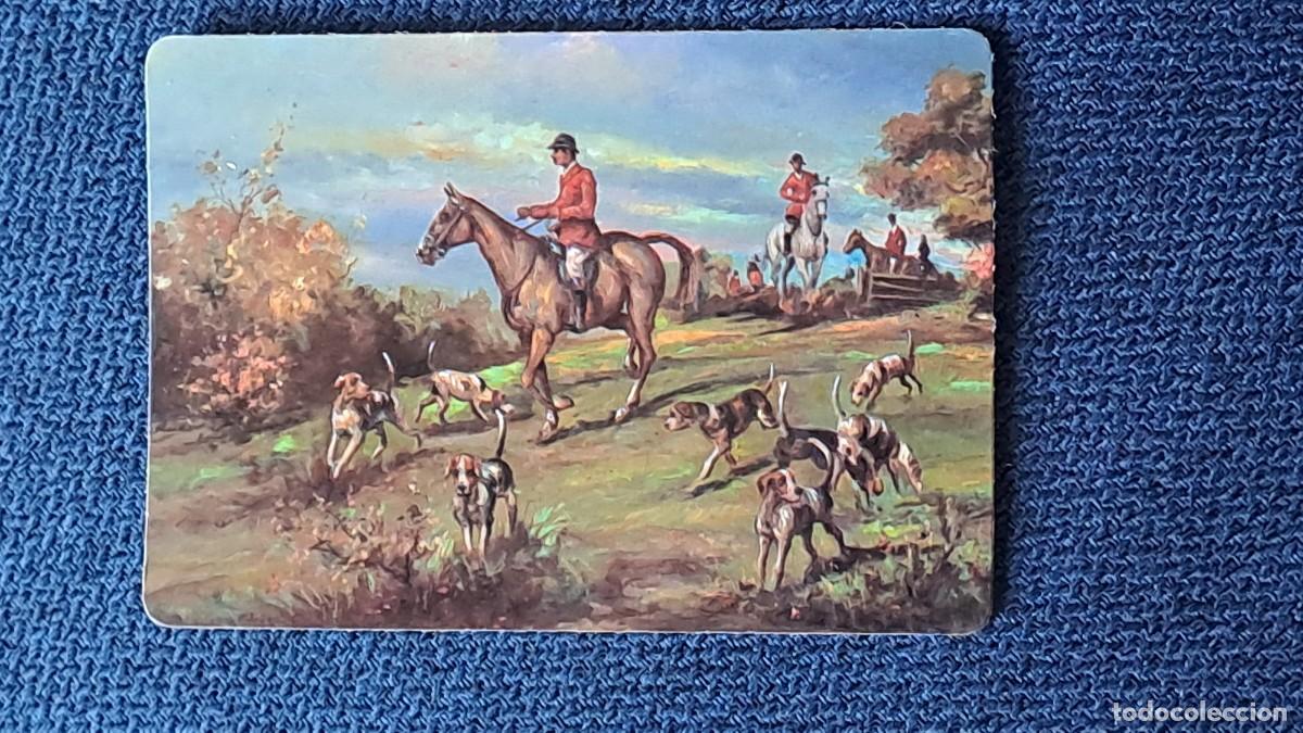Collezionismo Calendari: ANTIGUO CALENDARIO DE BOLSILLO PINTURA ESCENA DE CAZA A&Ntilde;O 1999