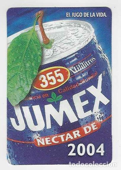 Coleccionismo calendarios: CALENDARIO DE BOLSILLO A&Ntilde;O 2004 BEBIDAS - JUMEX - NECTAR - PUBLICIDAD VALLADOLID- VER FOTO REVERSO
